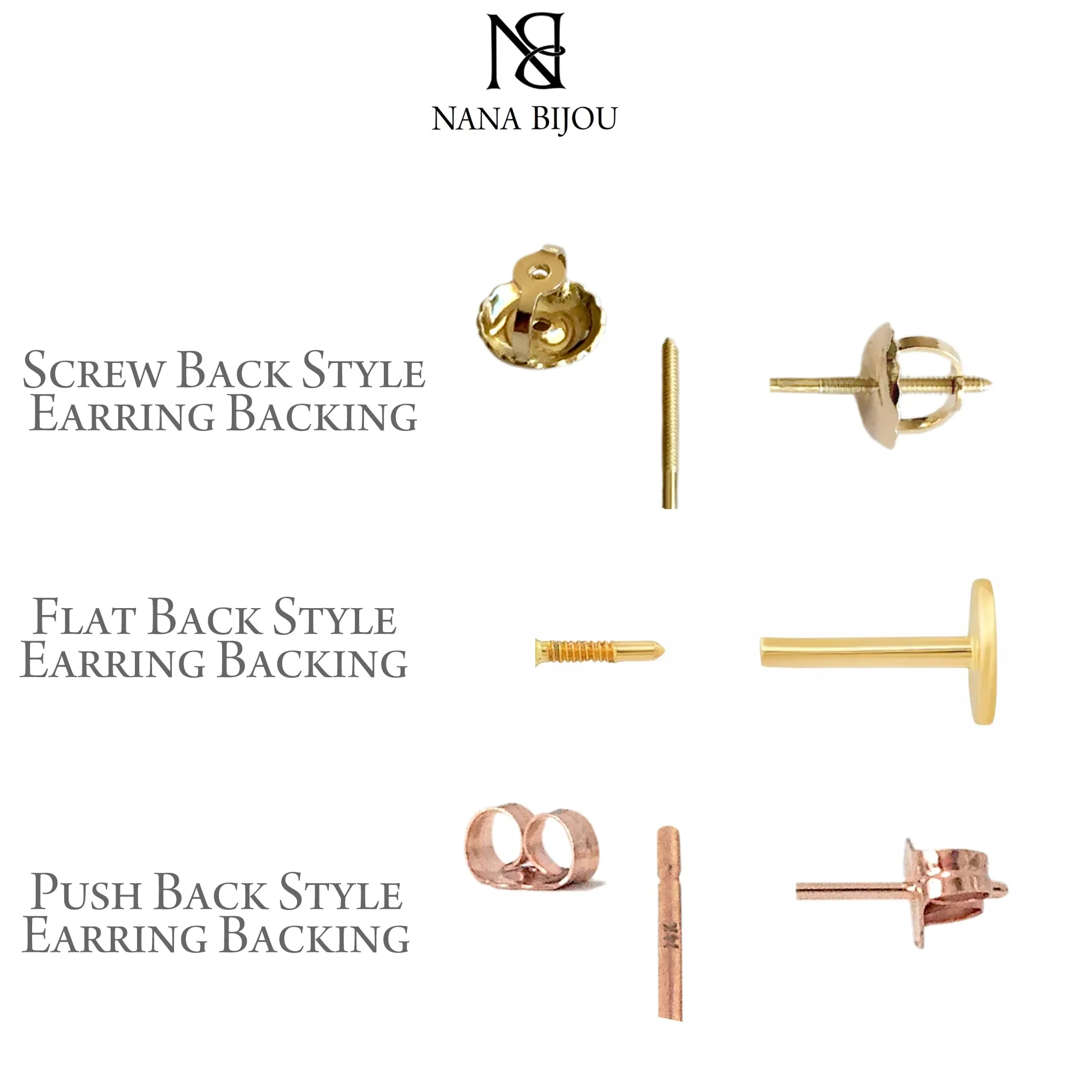 14K Gold Emerald Marijuana Leaf Stud Earrings, Medium Size