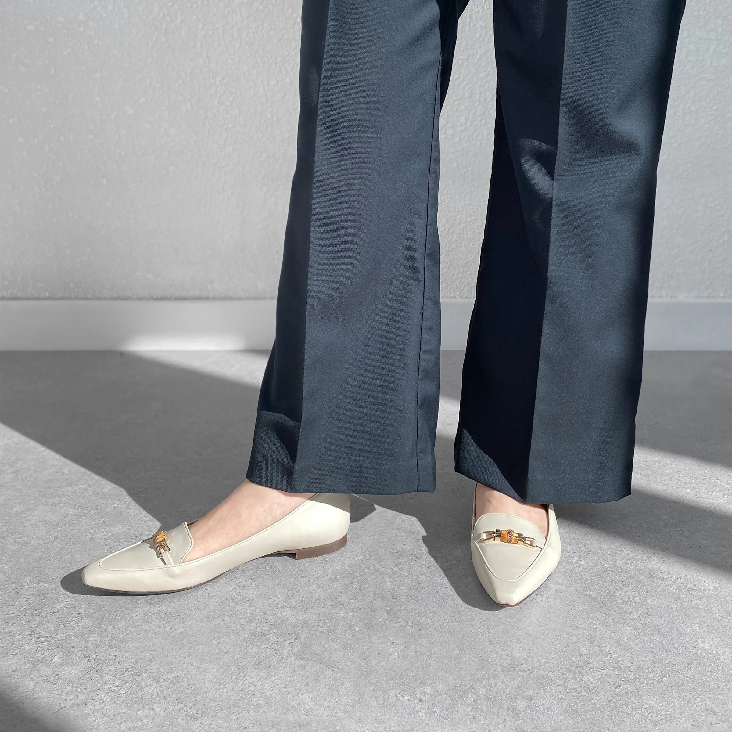 25%OFF: 2024SS: Bamboo Bit Loafers (m18003) Ivory