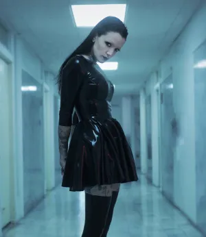 3/4 sleeve skater dress