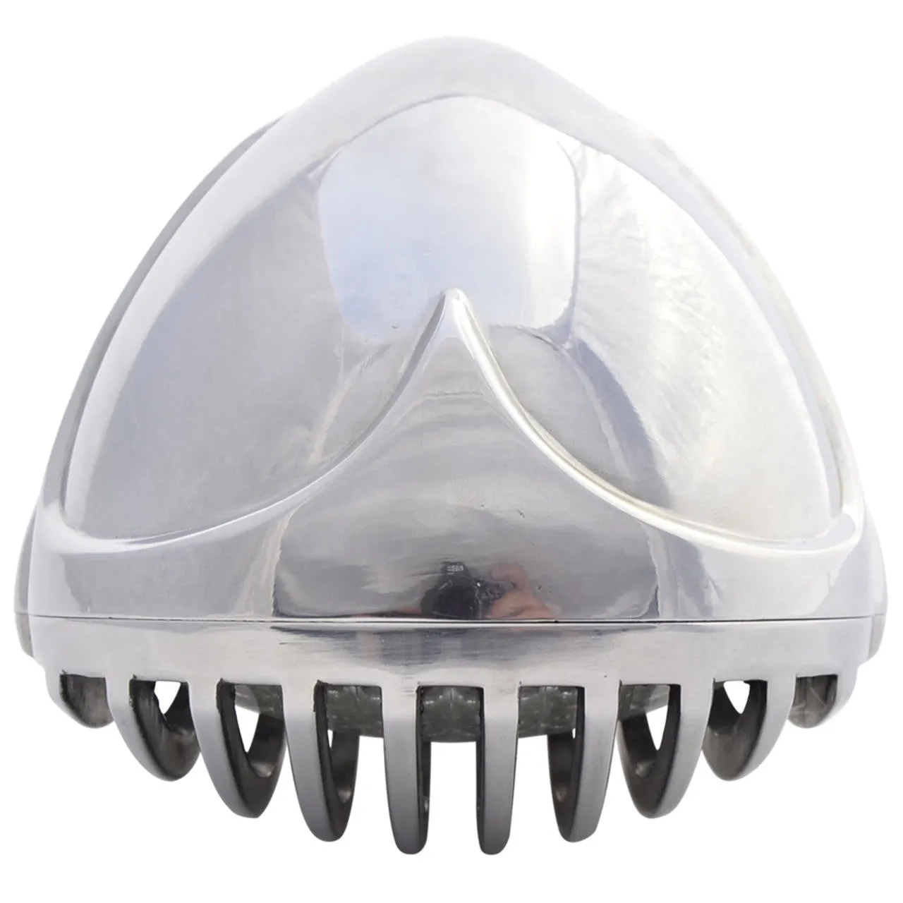 5" Grille Motorcycle Headlight - Polished