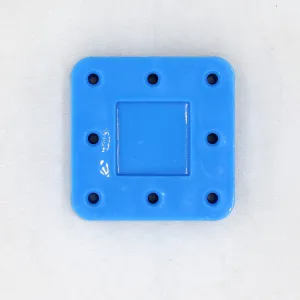 8 Holes Bur Block - Magnetic & Autoclavable, 996409 - Blue