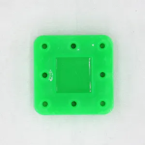 8 Holes Bur Block - Magnetic & Autoclavable, 996410 - Green