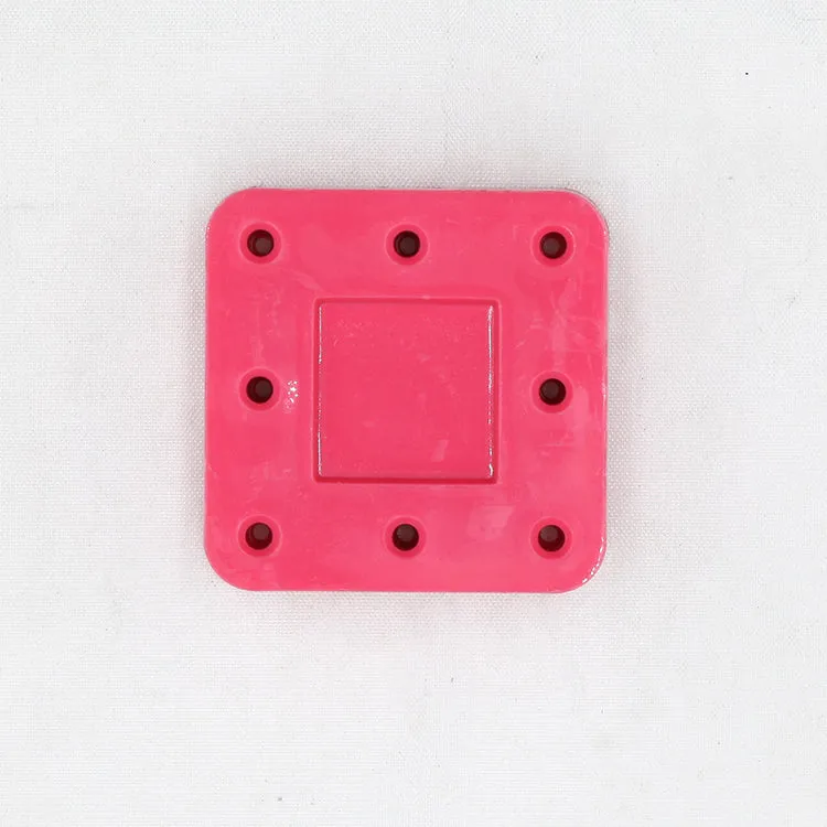 8 Holes Bur Block - Magnetic & Autoclavable, 996413 - Red