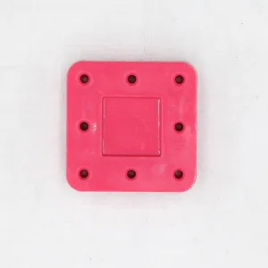 8 Holes Bur Block - Magnetic & Autoclavable, 996413 - Red