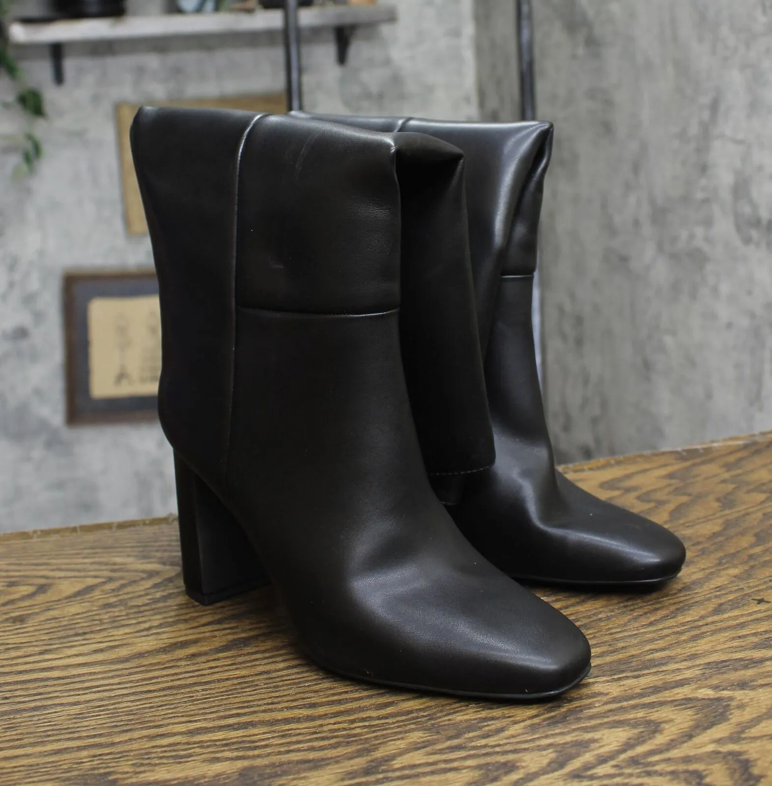 A New Day Womens Livia Stovepipe Tall Boots 90975042 Black 7M