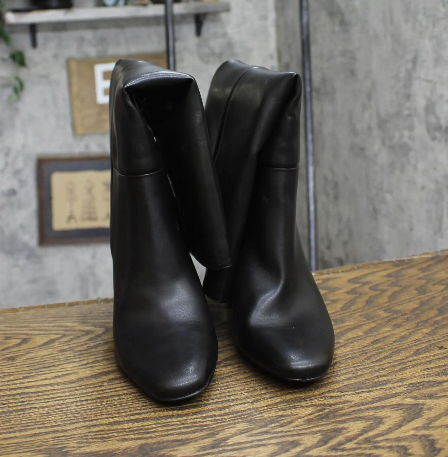 A New Day Womens Livia Stovepipe Tall Boots 90975042 Black 7M