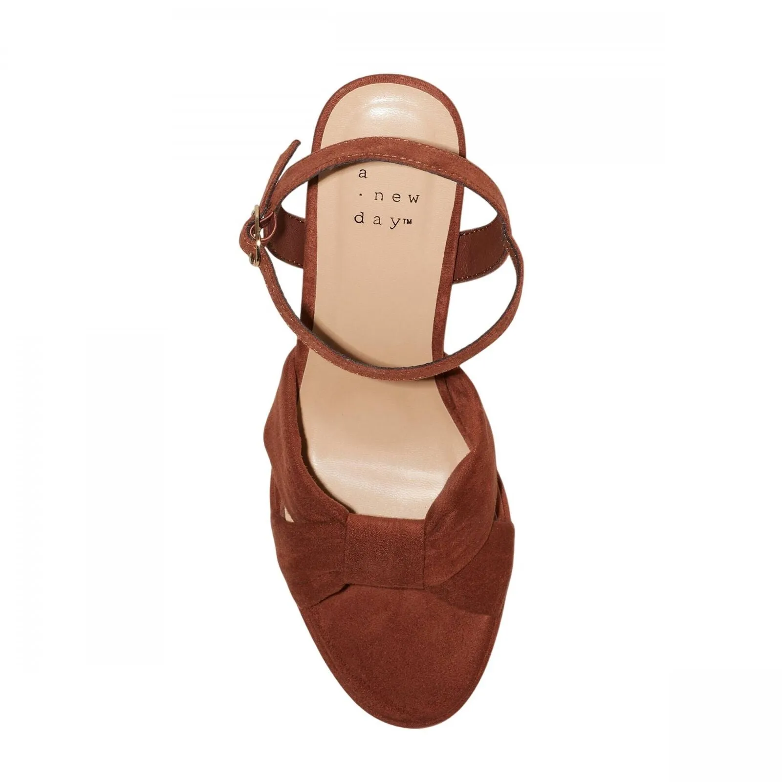 A New Day Womens Riah Platform Heels with Memory Foam Insole 88075197 Brown 11M