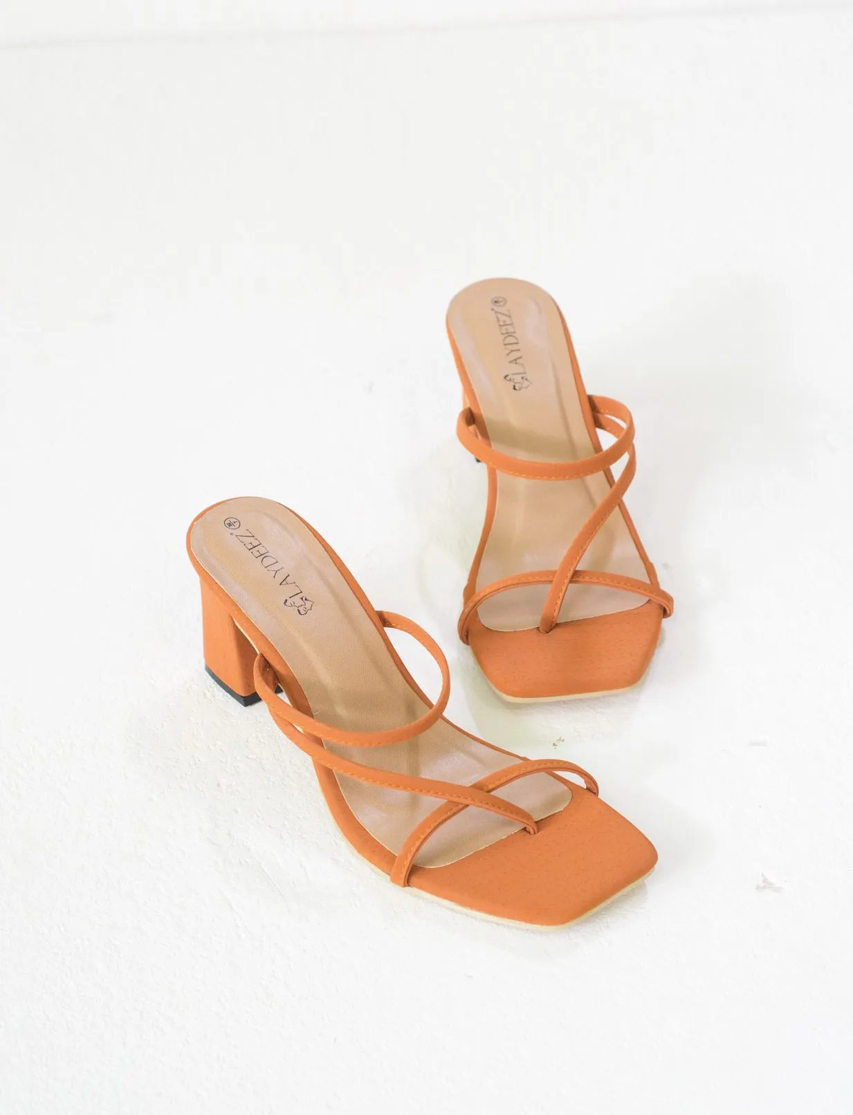 Amanda Square Toe Strappy Heels