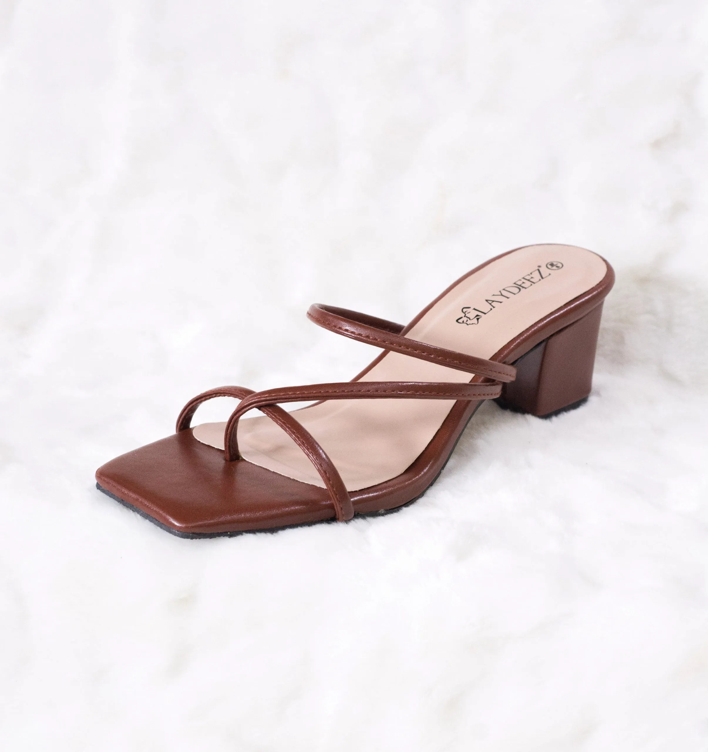 Amanda Square Toe Strappy Heels