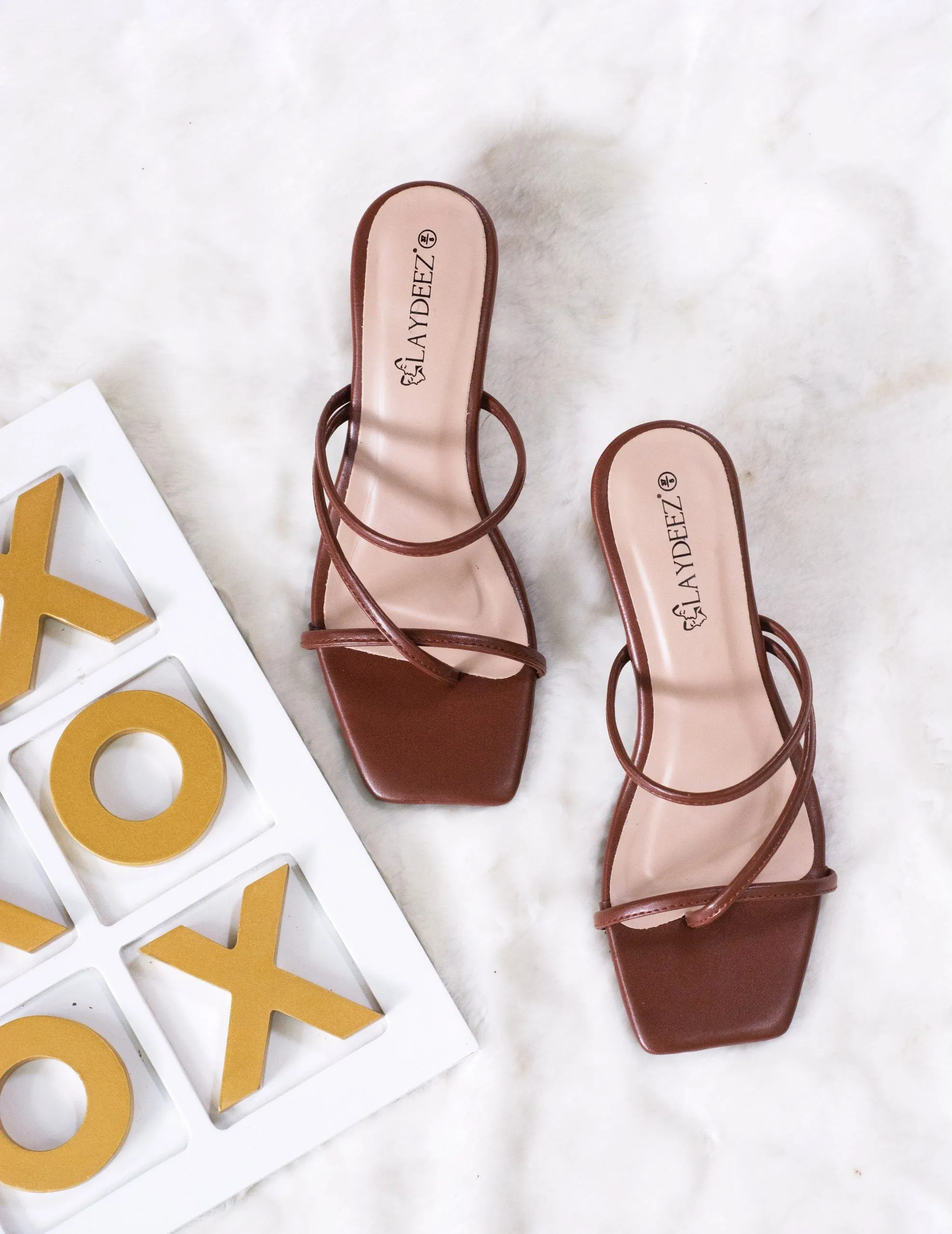 Amanda Square Toe Strappy Heels