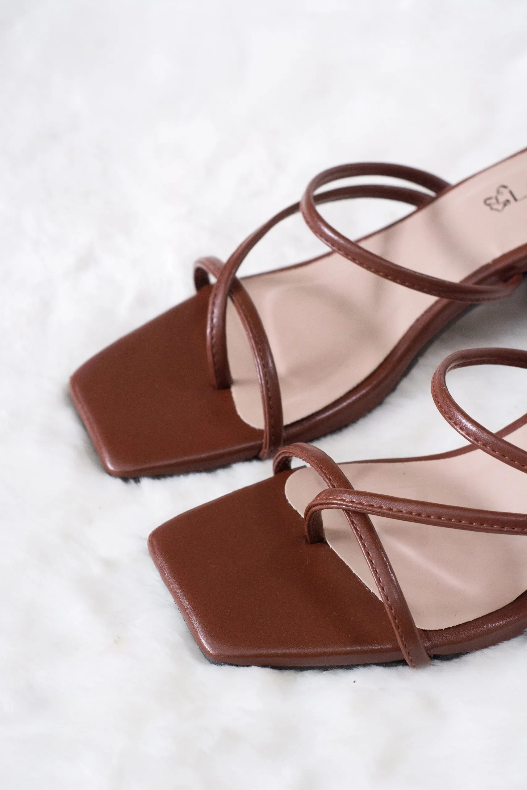 Amanda Square Toe Strappy Heels