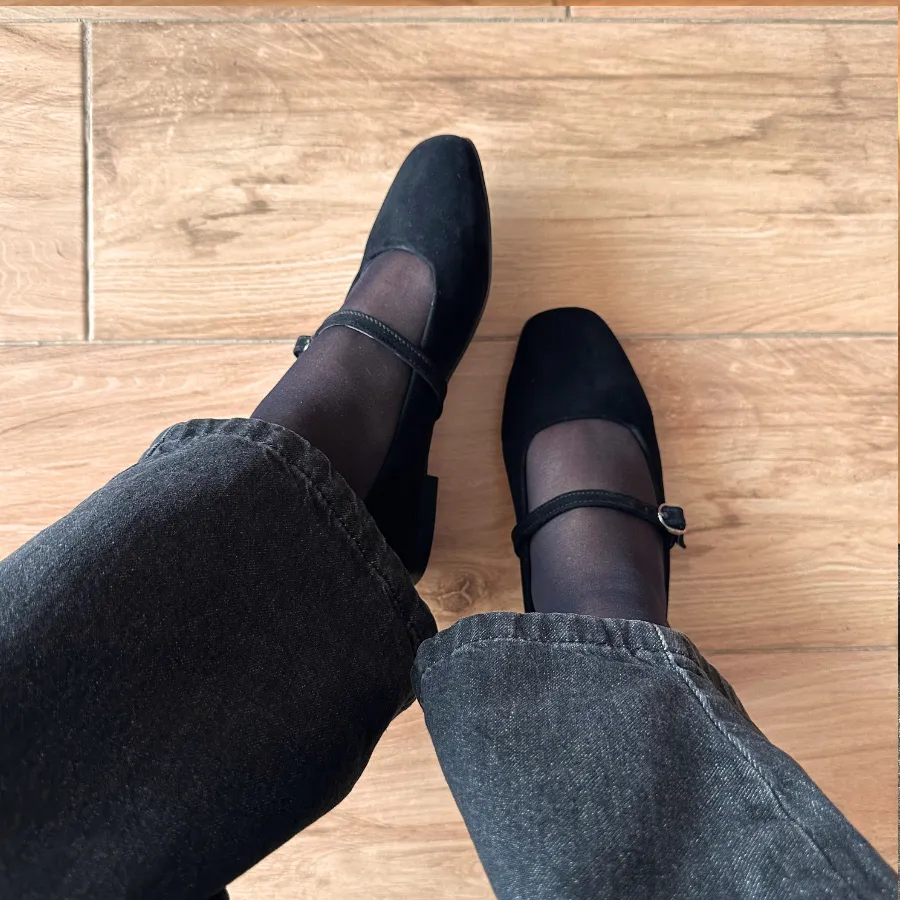 BAILATIRA VELVET BLACK (Square-Toe)