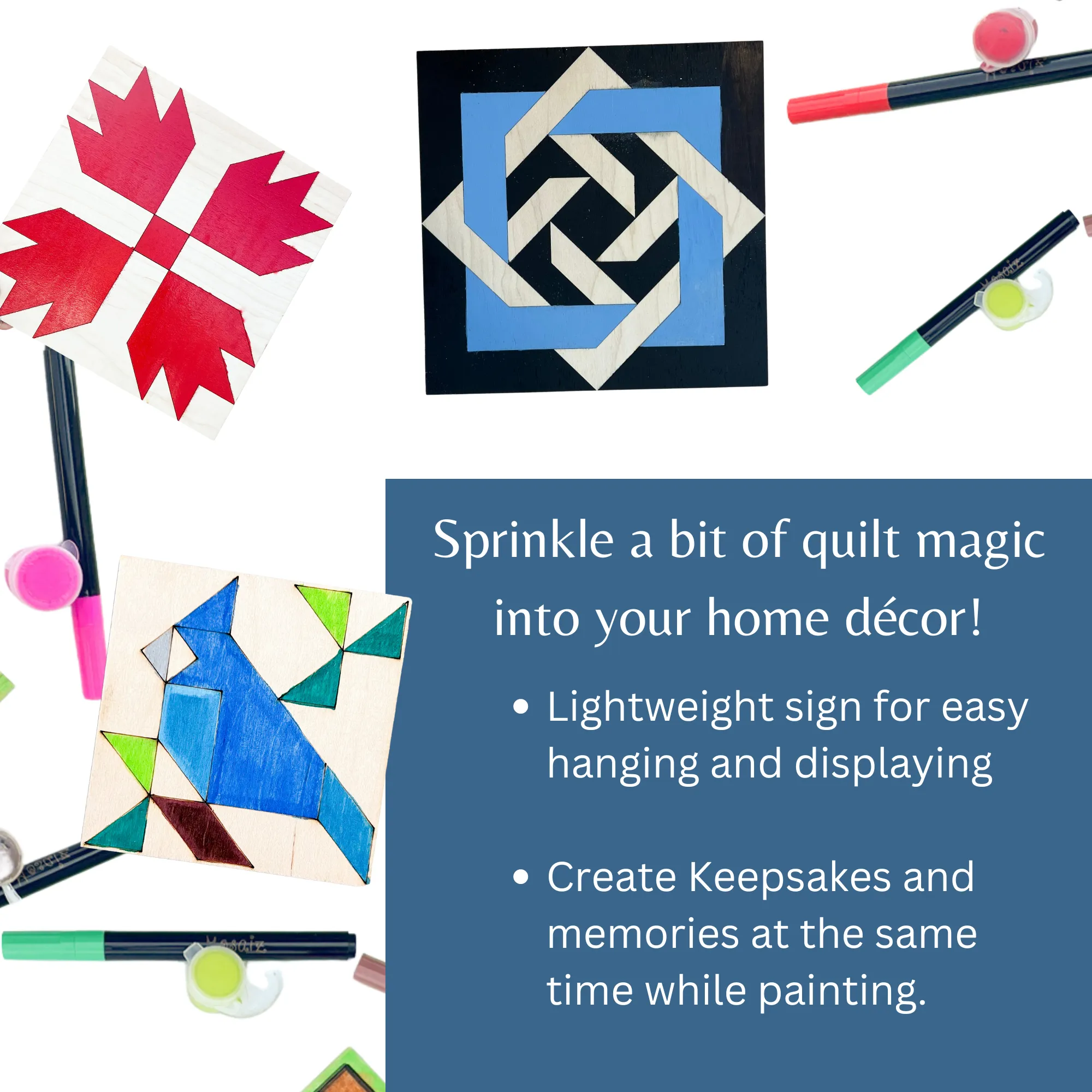 Barn Quilt Designs to Paint | Many Designs and Sizes Available