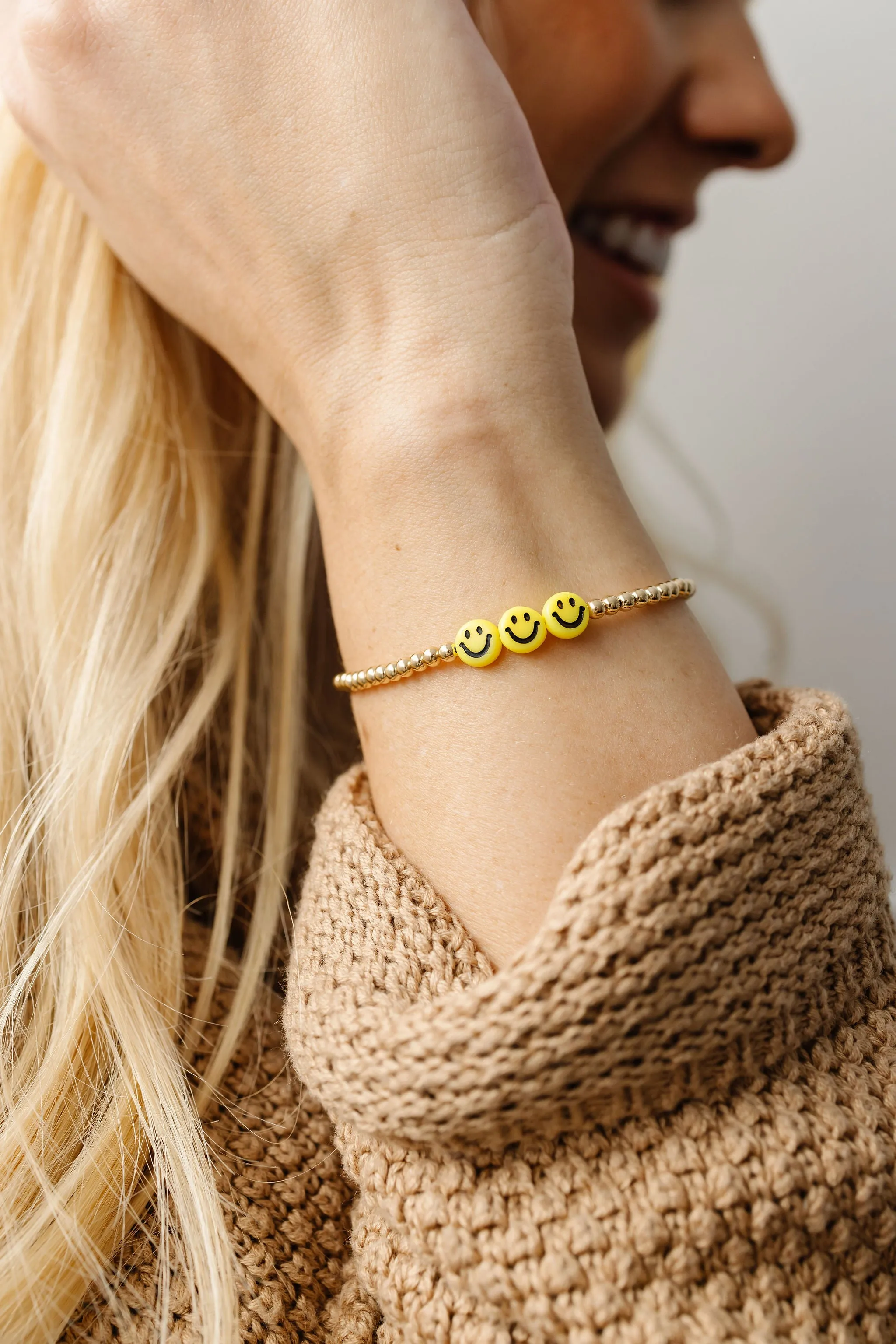 Be Happy Mom   Mini Bracelet Set (3MM   6MM Beads)