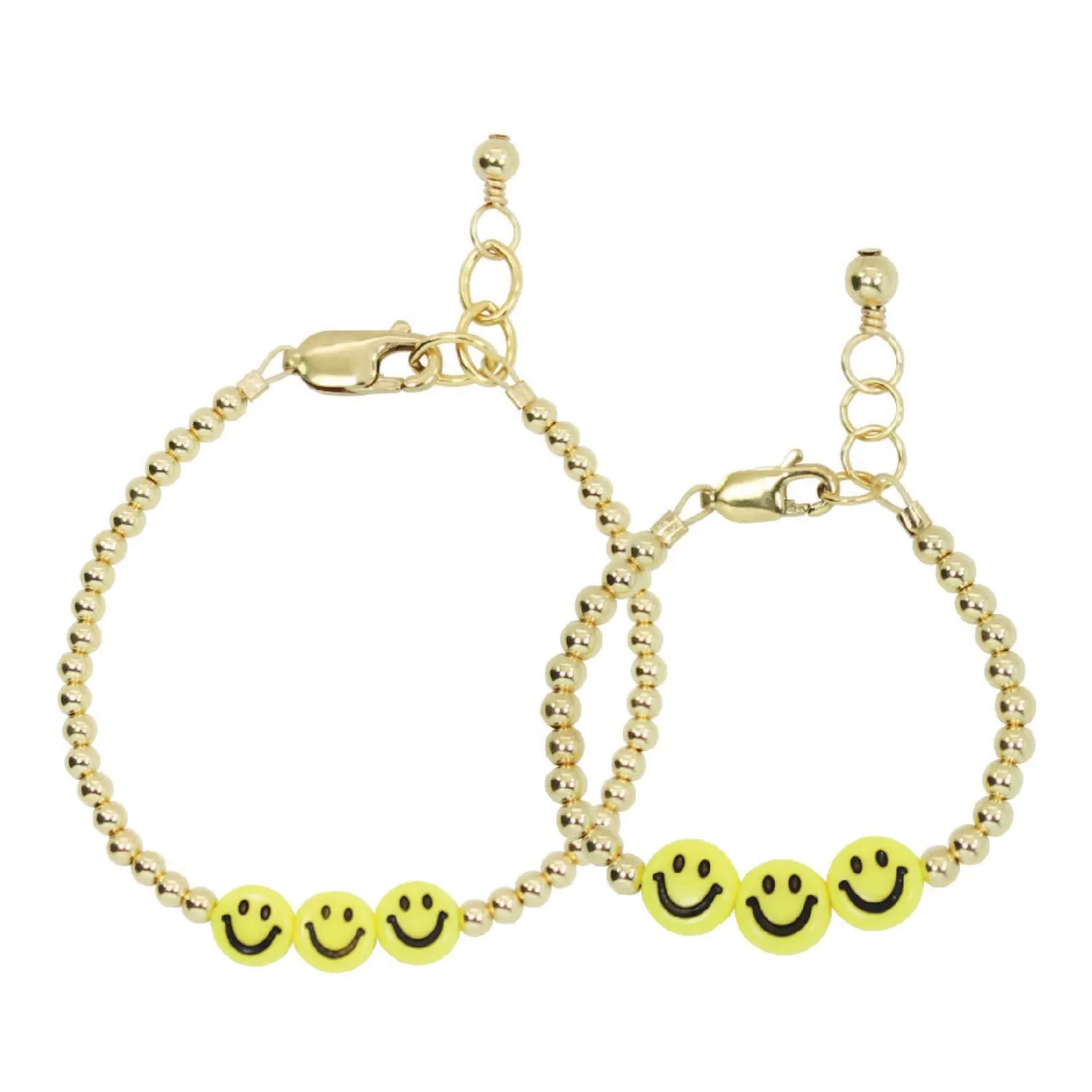 Be Happy Mom   Mini Bracelet Set (3MM   6MM Beads)