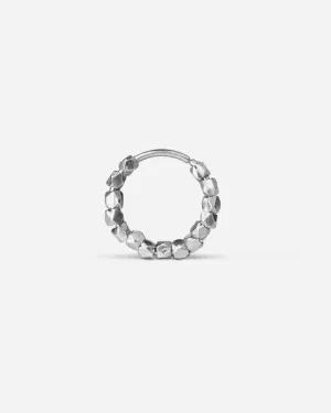 Bead Twist Earring - Silver