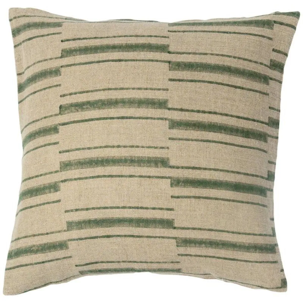 Beni Stripe Printed Linen Pillow
