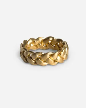 Big Braided Ring - Guld