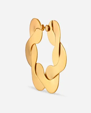 Big Wavy Hoop - Gold