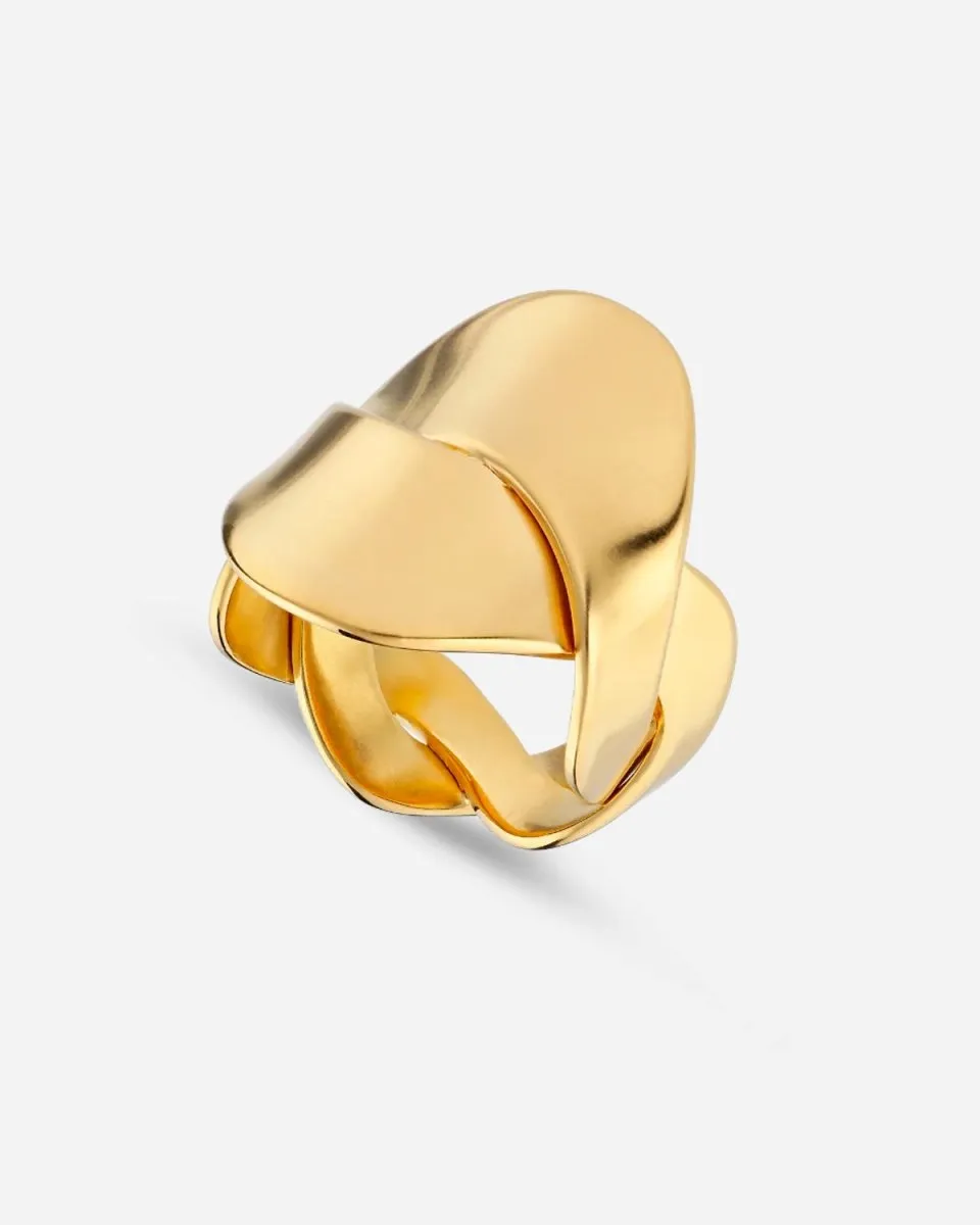 Big Wavy Ring - Gold