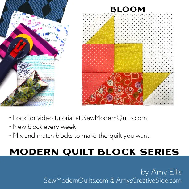 Bloom Quilt Block Pattern