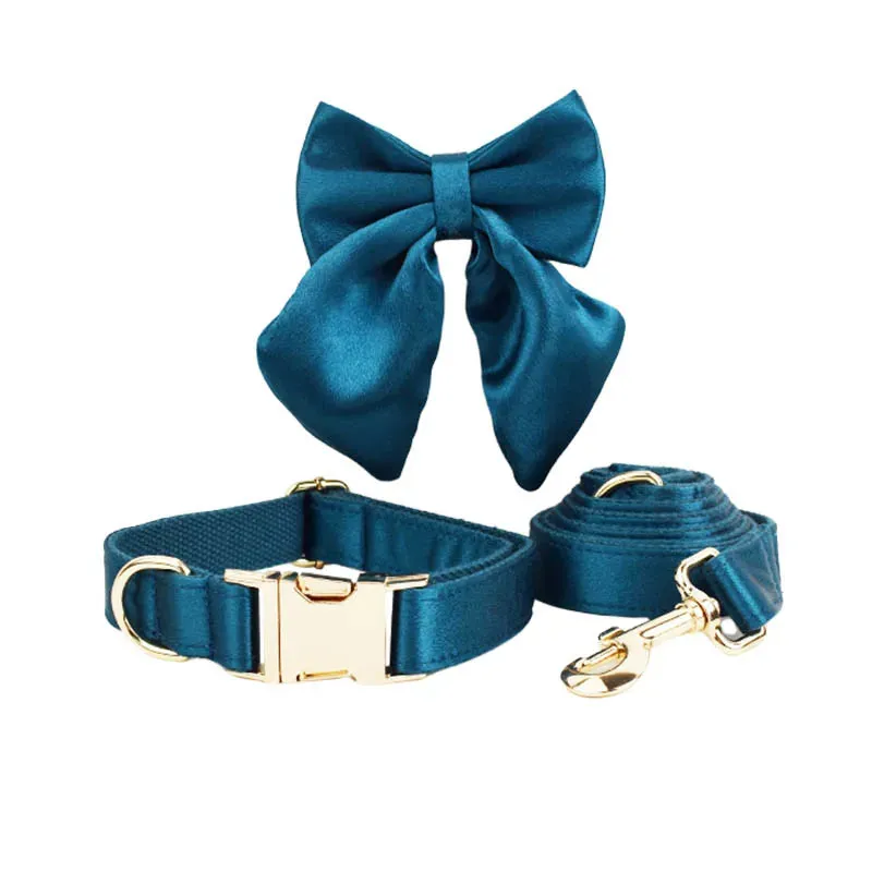 Blue Butterfly Ballet: Personalized Collar, Harness and Leash Set
