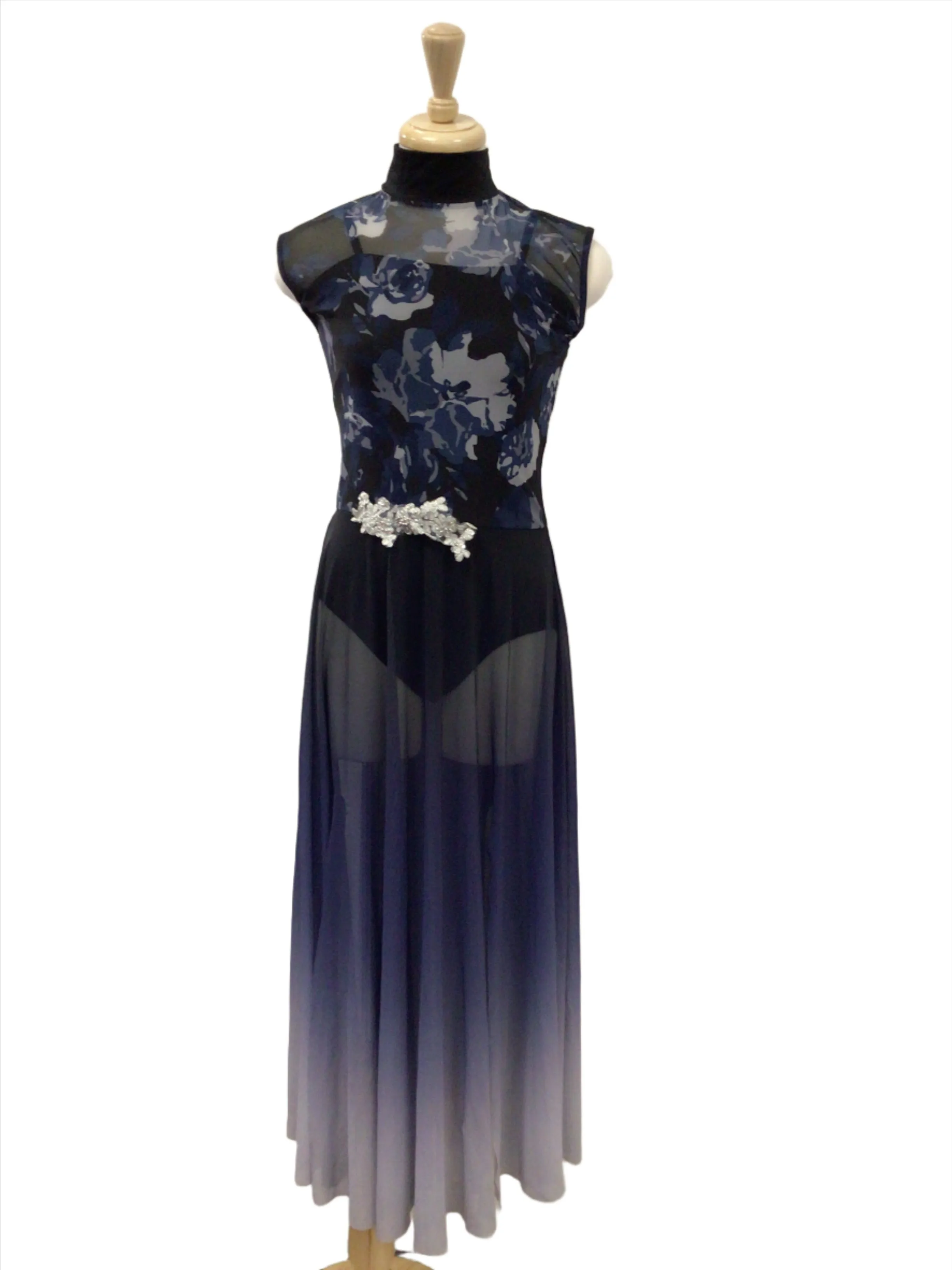 Blue Rose Full Length Lyrical Dress
