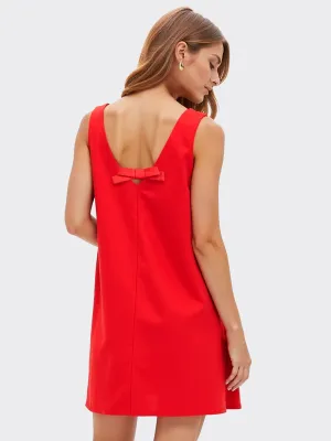 Bow Back Shift Mini Dress