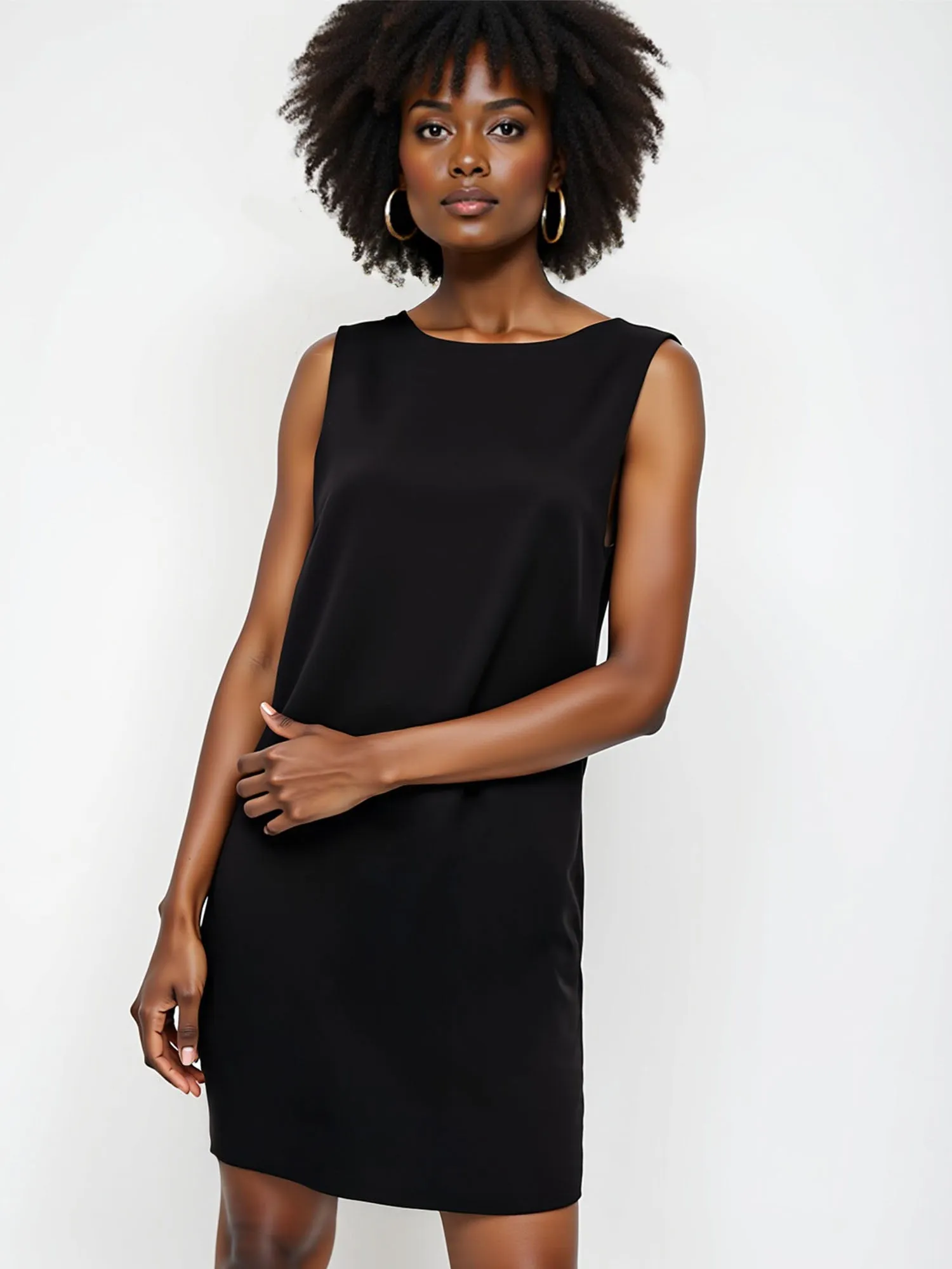 Bow Back Shift Mini Dress