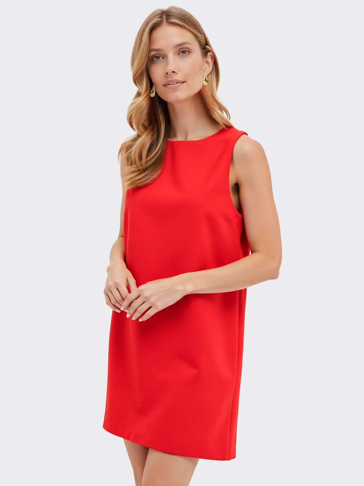 Bow Back Shift Mini Dress