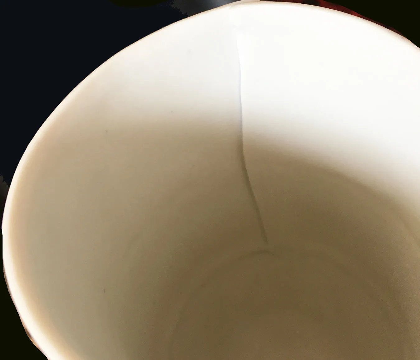 British Studio Pottery Mary White Folded and Striped Vase Vessel