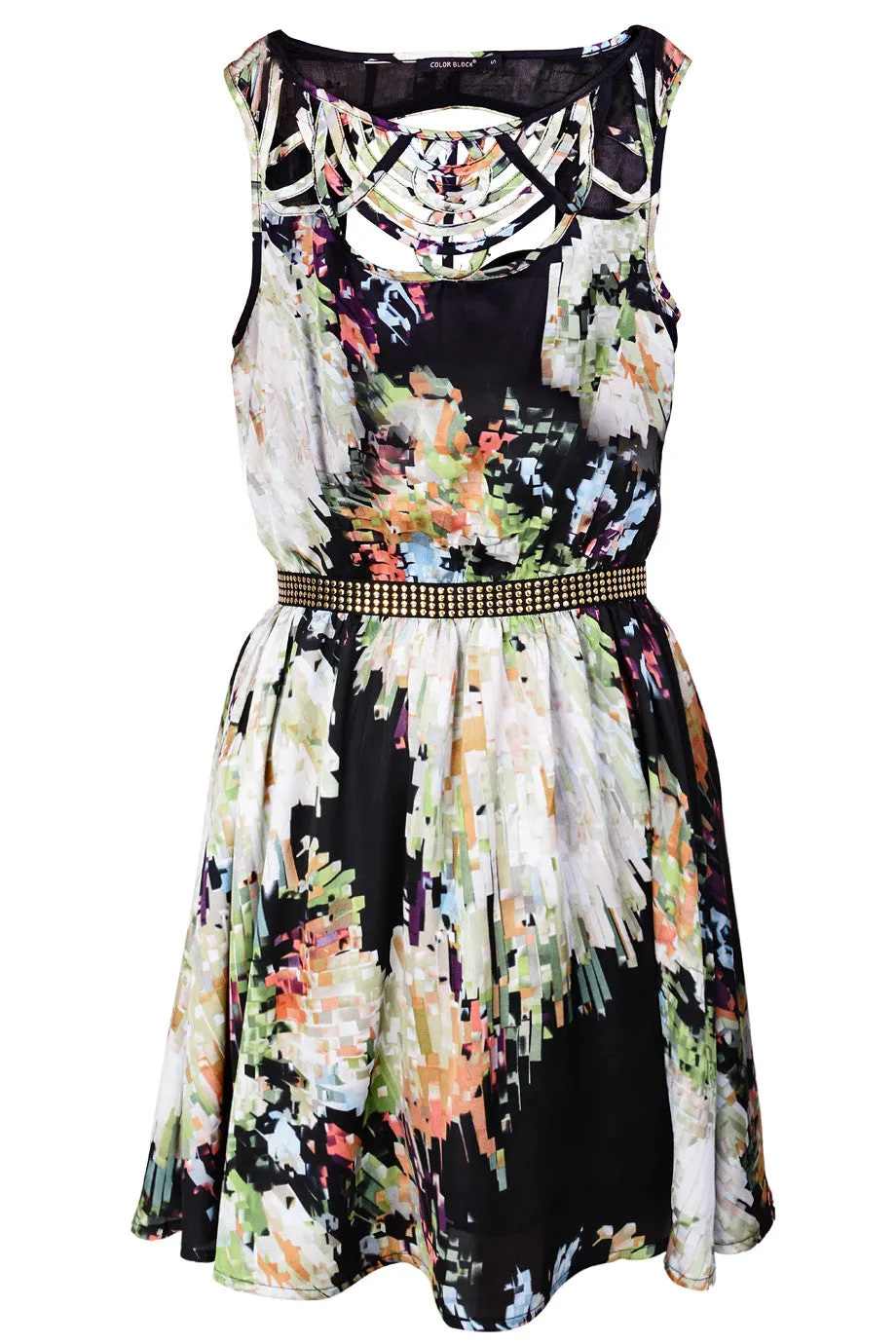 C BLOCK BEATRICE Cocktail Print Dress