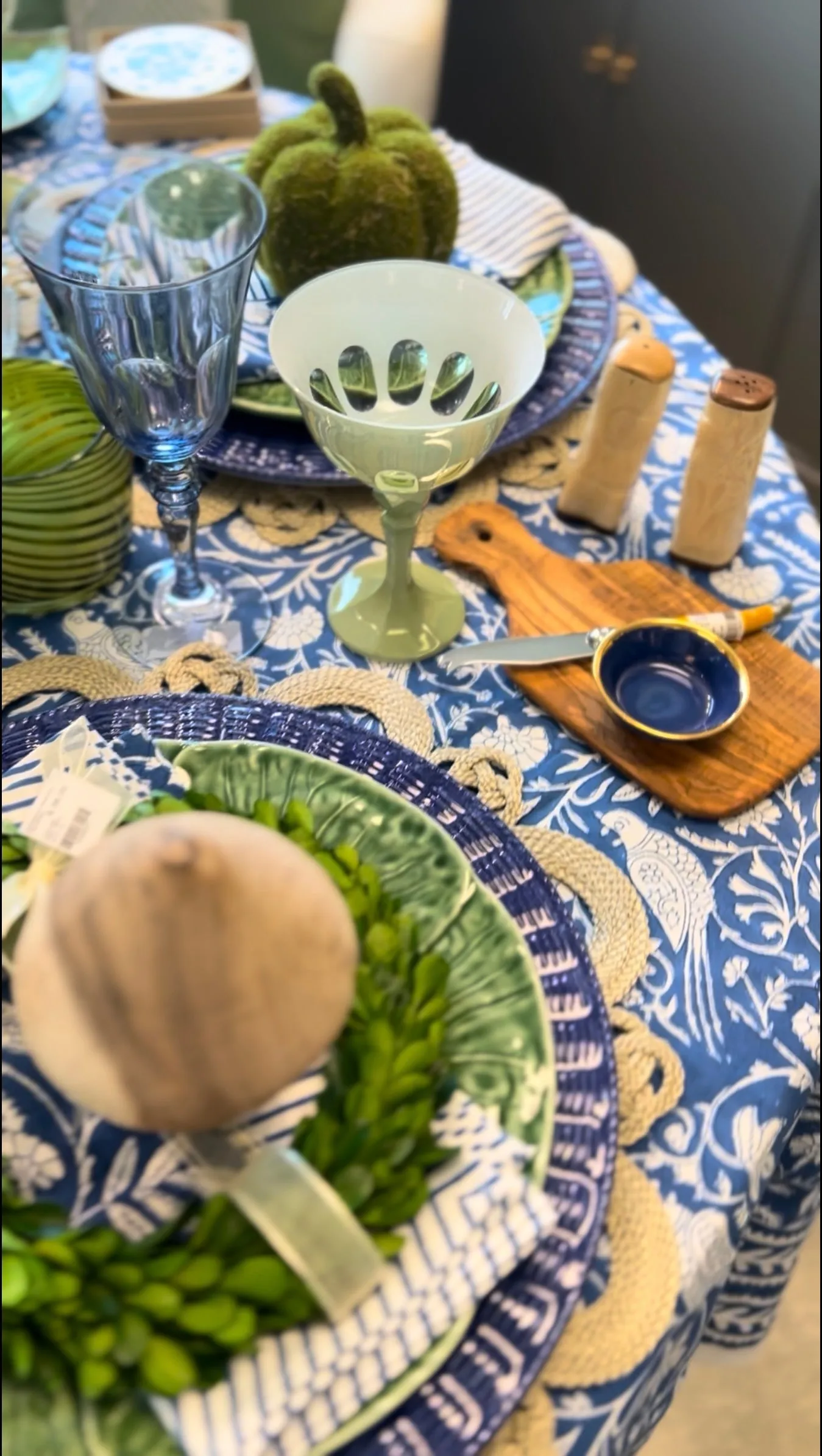 Canton Blue & White Tablecloth
