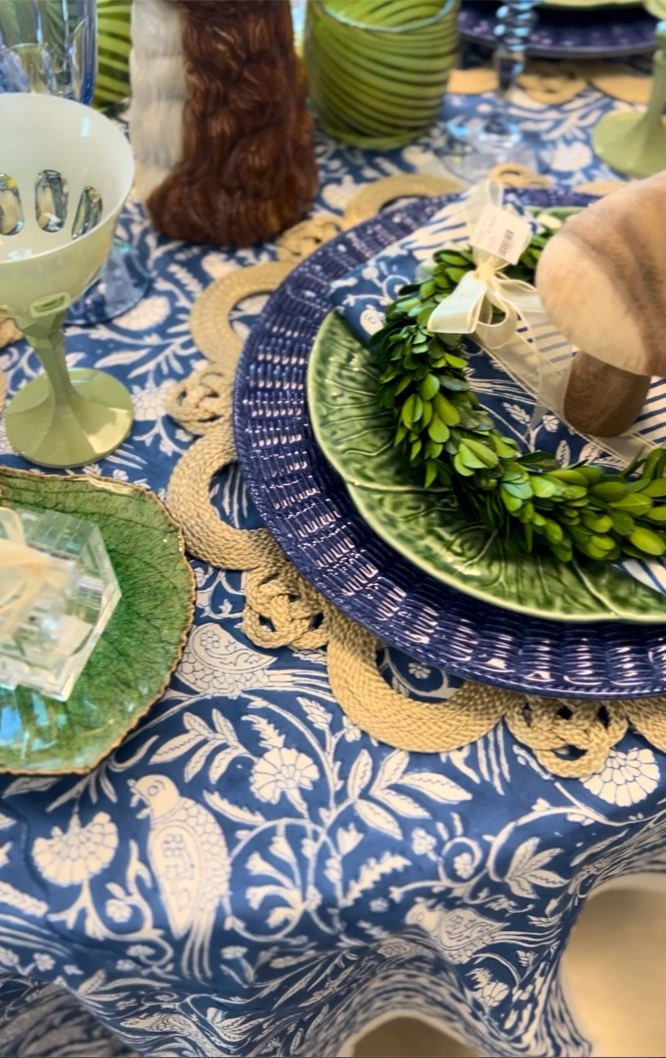Canton Blue & White Tablecloth