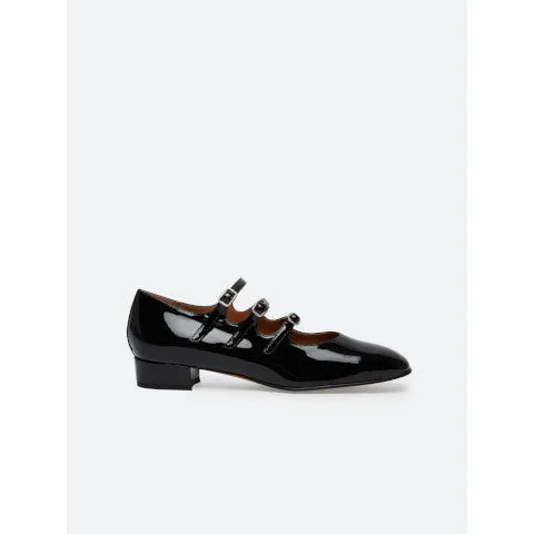 Carel Paris Ariana Black Patent Leather Mary Janes