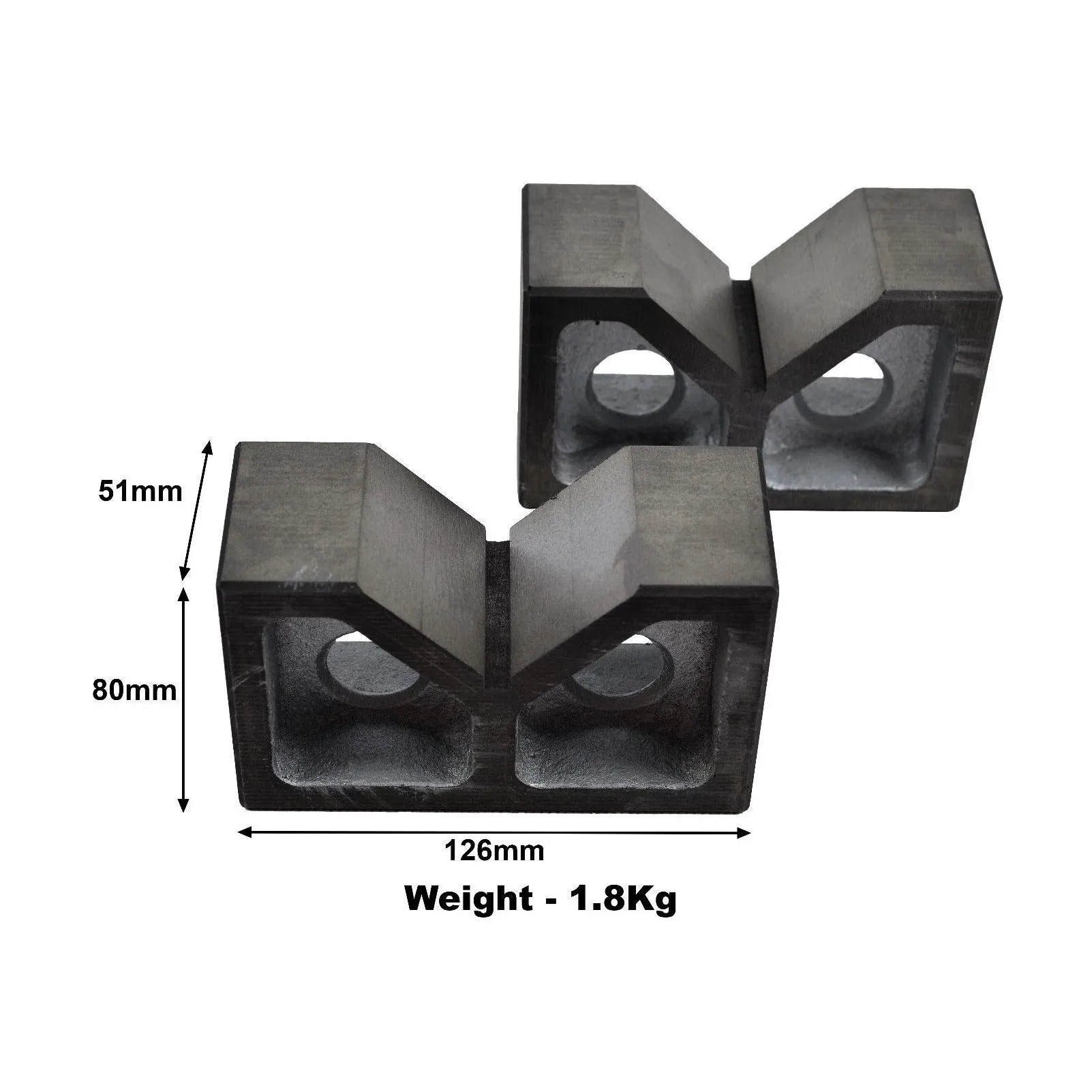 Cast Iron Angle V Block 5"