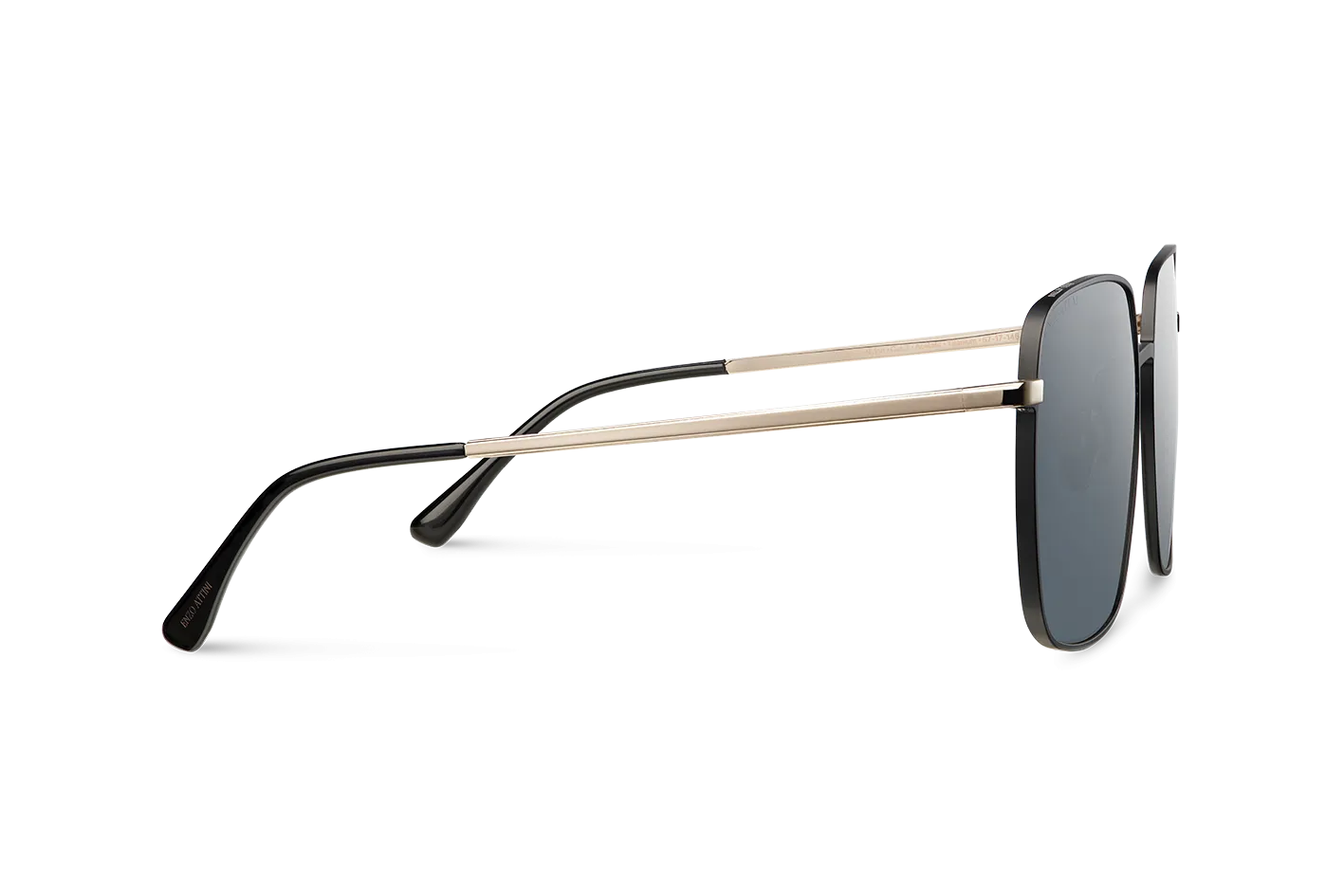 Charles Bridge / Black & Gold Color   Dark Black Lens