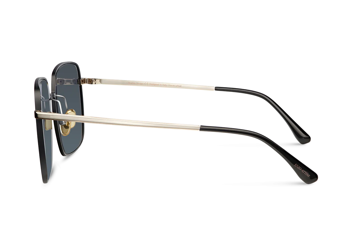 Charles Bridge / Black & Gold Color   Dark Black Lens