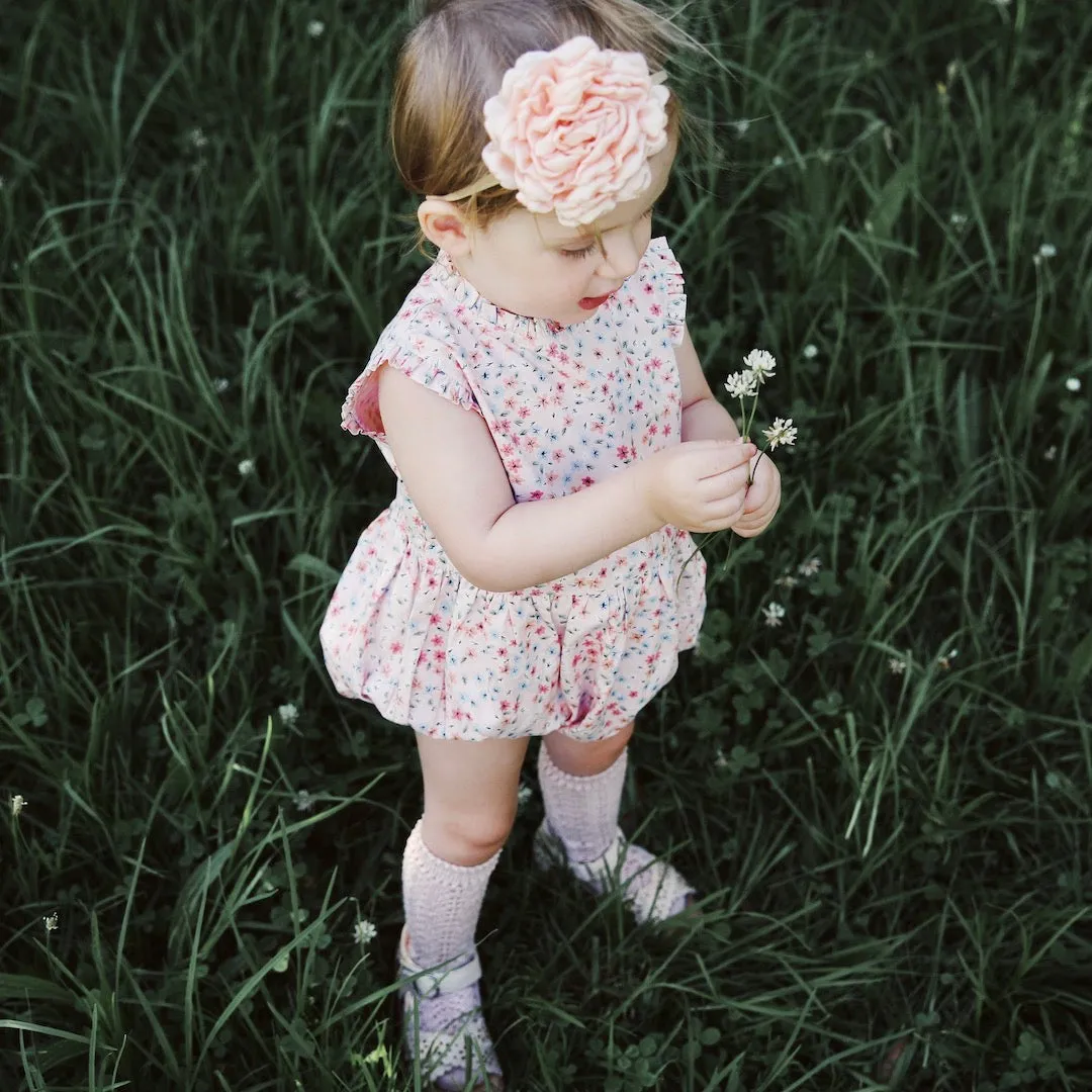 chrysanthemum headband - apricot