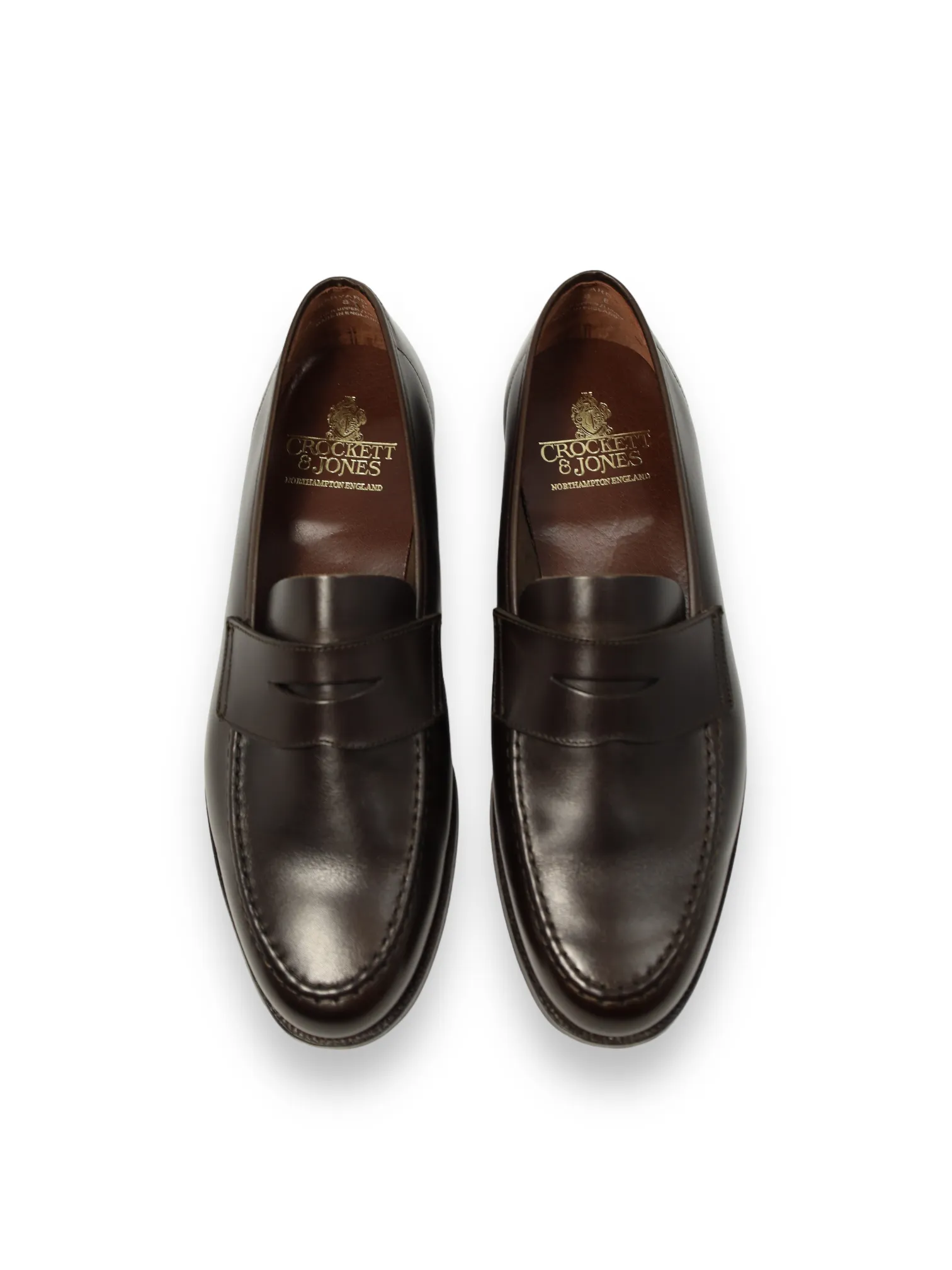 Crockett & Jones Chocolate Brown Harvard Penny Loafer