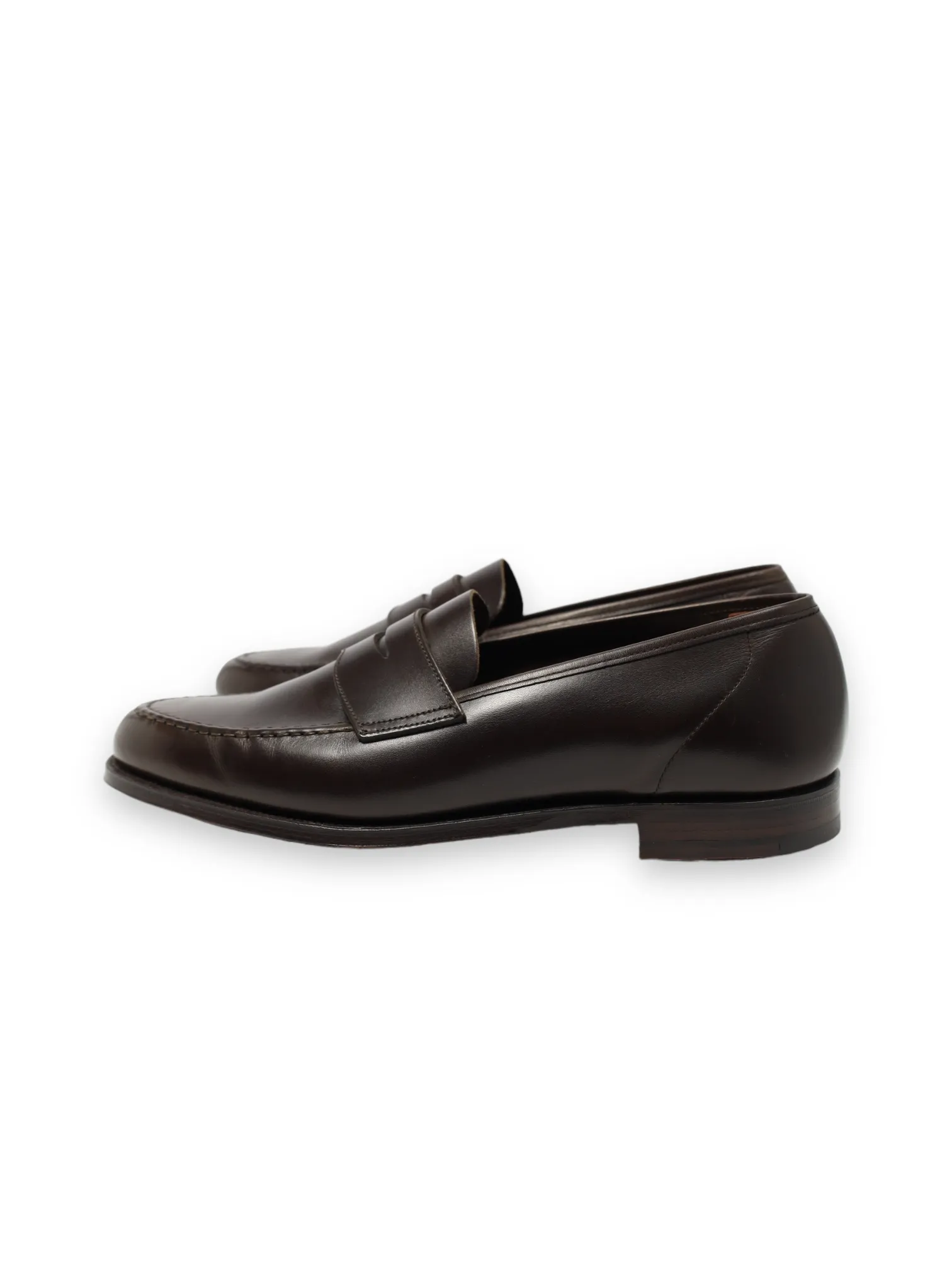 Crockett & Jones Chocolate Brown Harvard Penny Loafer