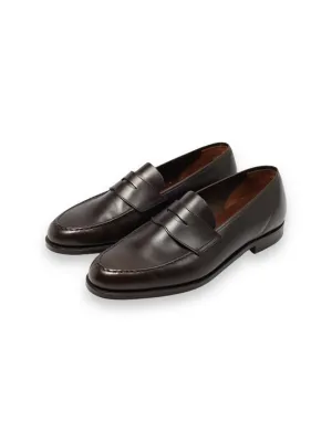 Crockett & Jones Chocolate Brown Harvard Penny Loafer