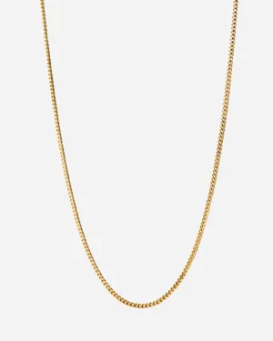 Curb Chain 55 cm - Gold Plated