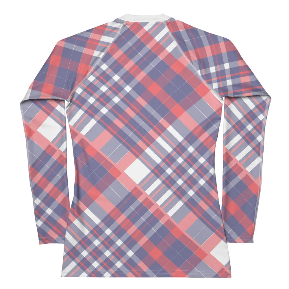 Diagonal Stripes - Inspired By Taylor Swift - Sustainably Made Women's Rash Guard