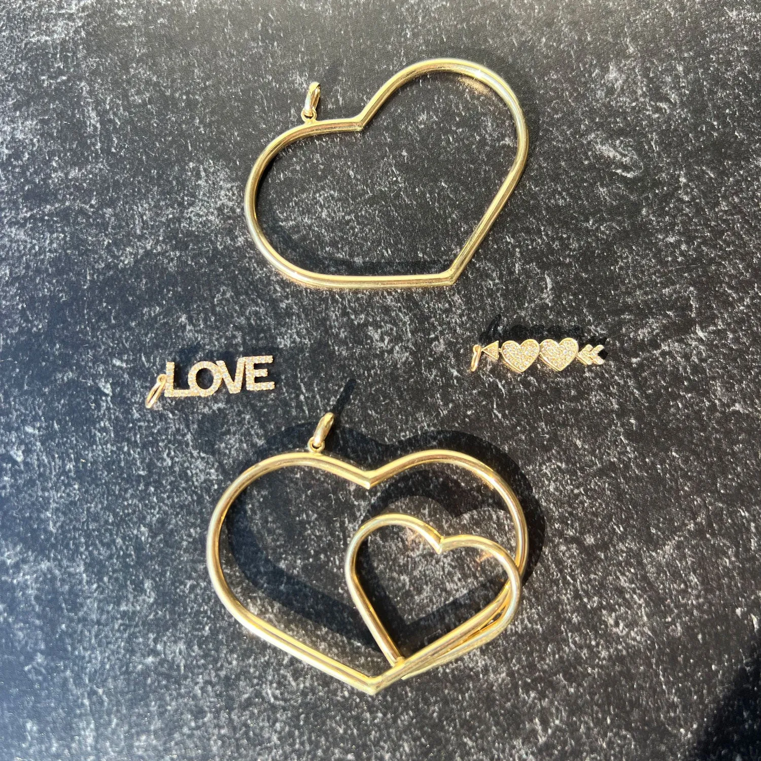 Diamond Block Love Charm