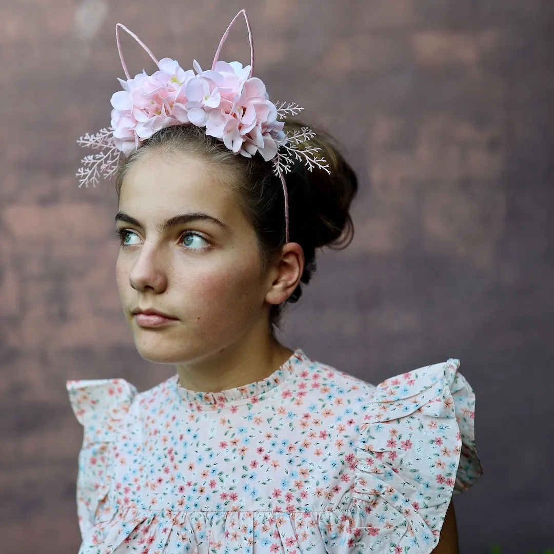 easter flower crown - pink blooms