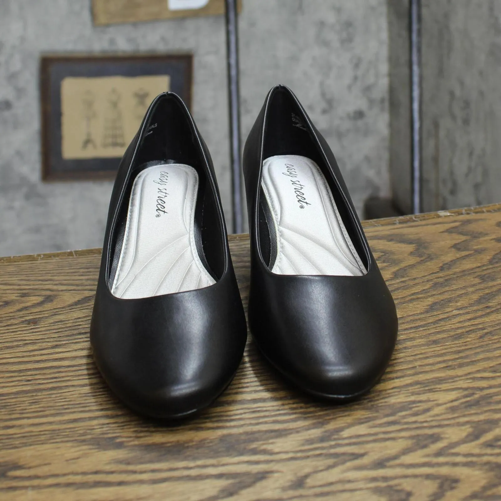 Easy Street Women's Ballari Block Heels Pump 31-8021BLACKW Black 8.5W