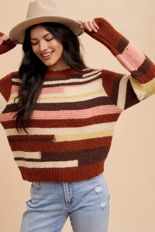 Elsie Color Block Sweater