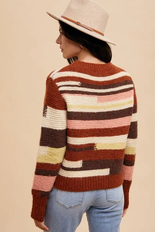 Elsie Color Block Sweater
