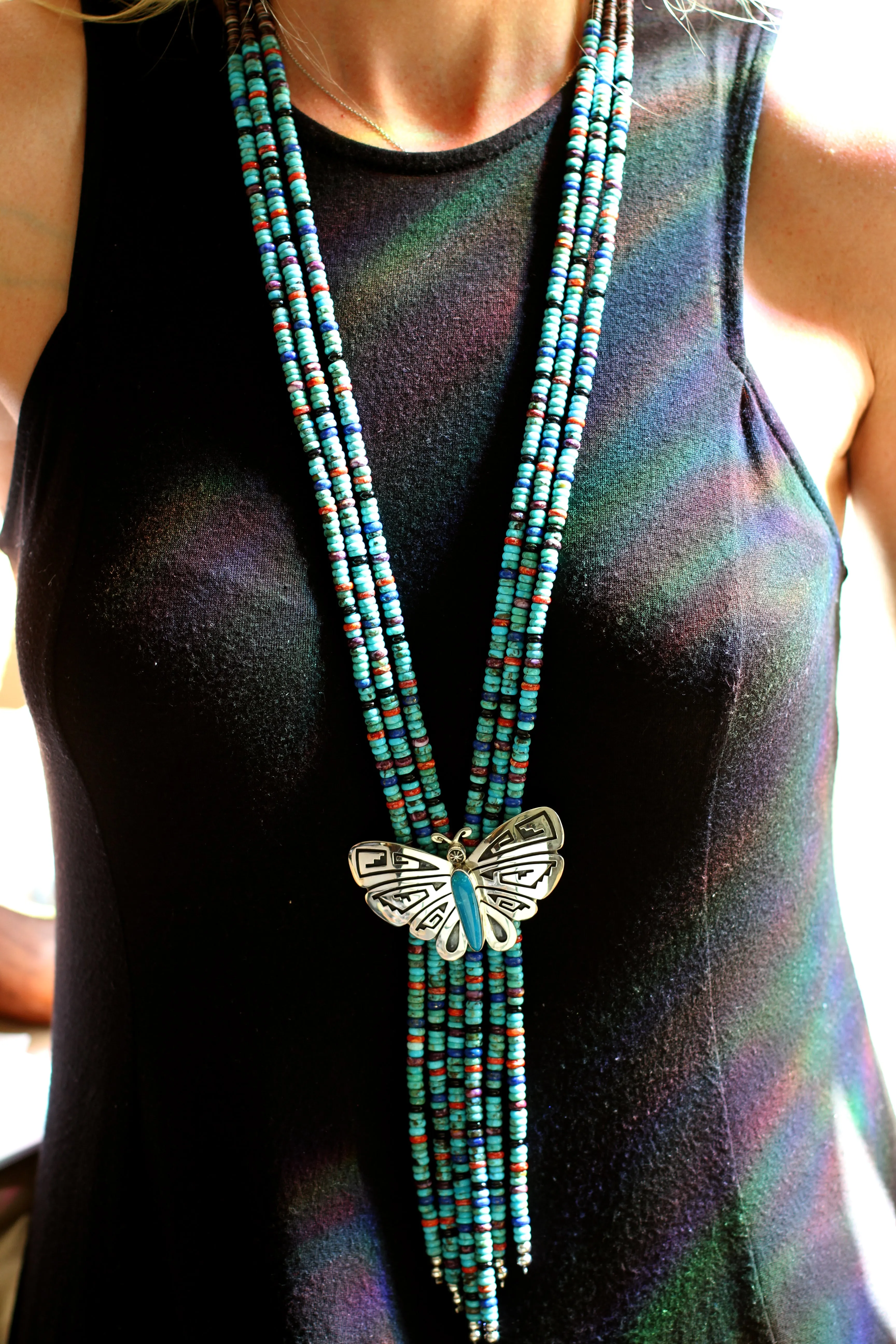 Everett and Mary Teller Butterfly Lariat Necklace